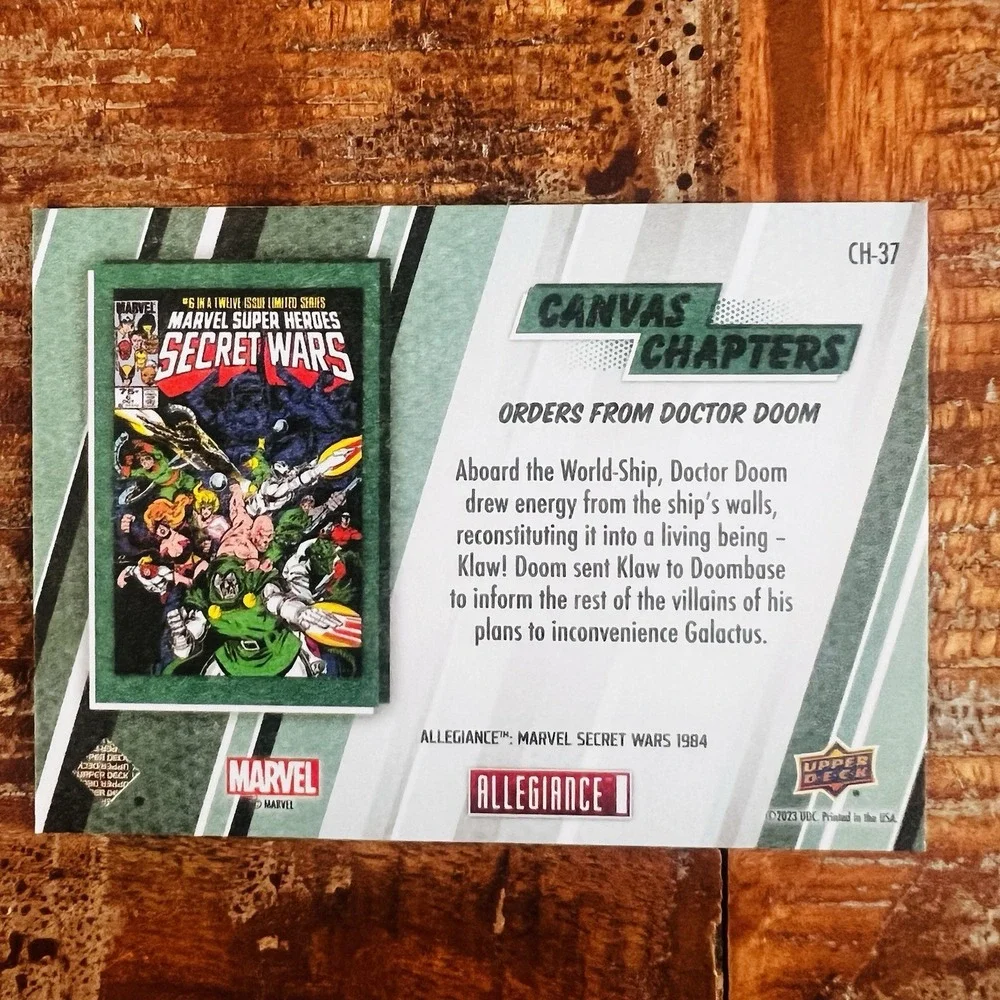 Upper Deck Allegiance Marvel Secret Wars Canvas Chapters‎ CH-37